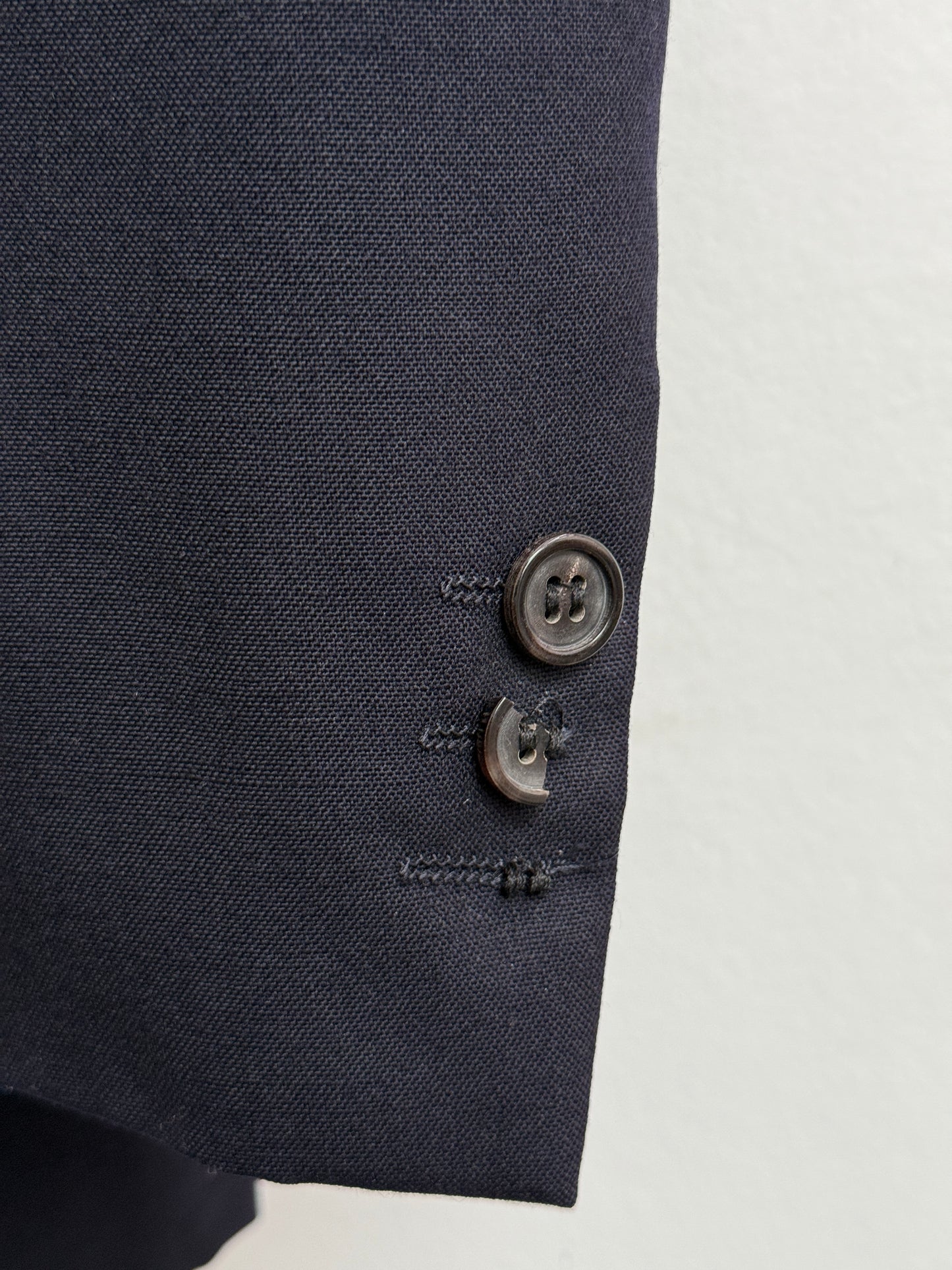 Burberrys vintage navy wool two-piece suit