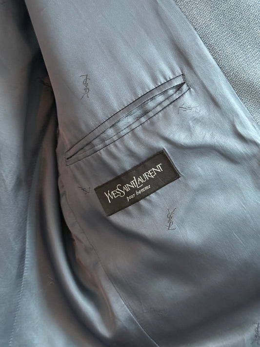 Yves Saint Laurent branded tag and lining detail