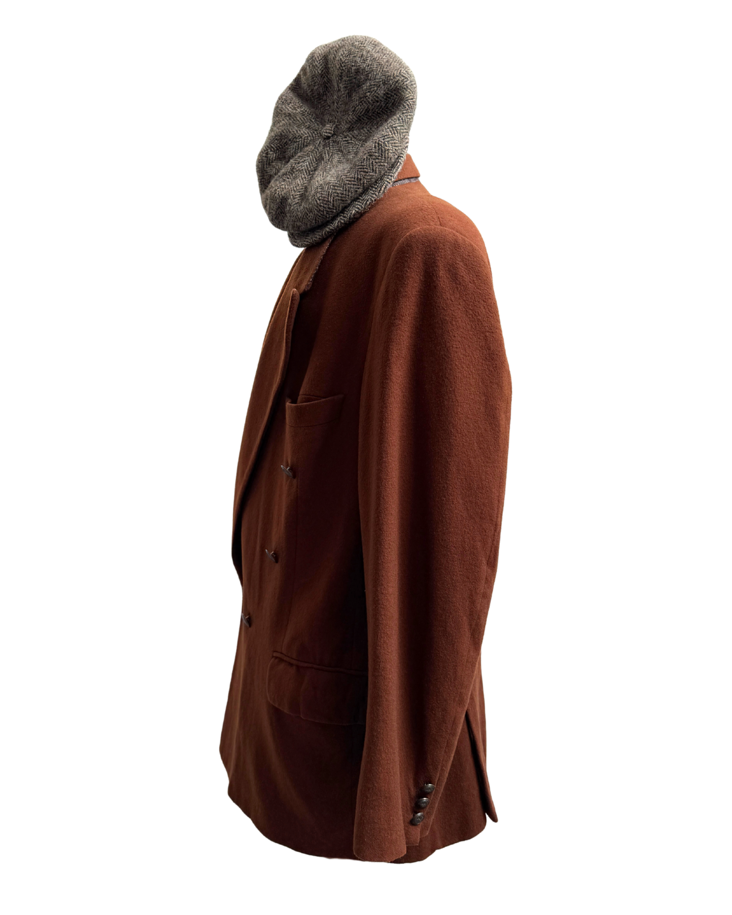 Yves Saint Laurent 1980s Double Breasted Cashmere Wool Blazer Size L Oversized