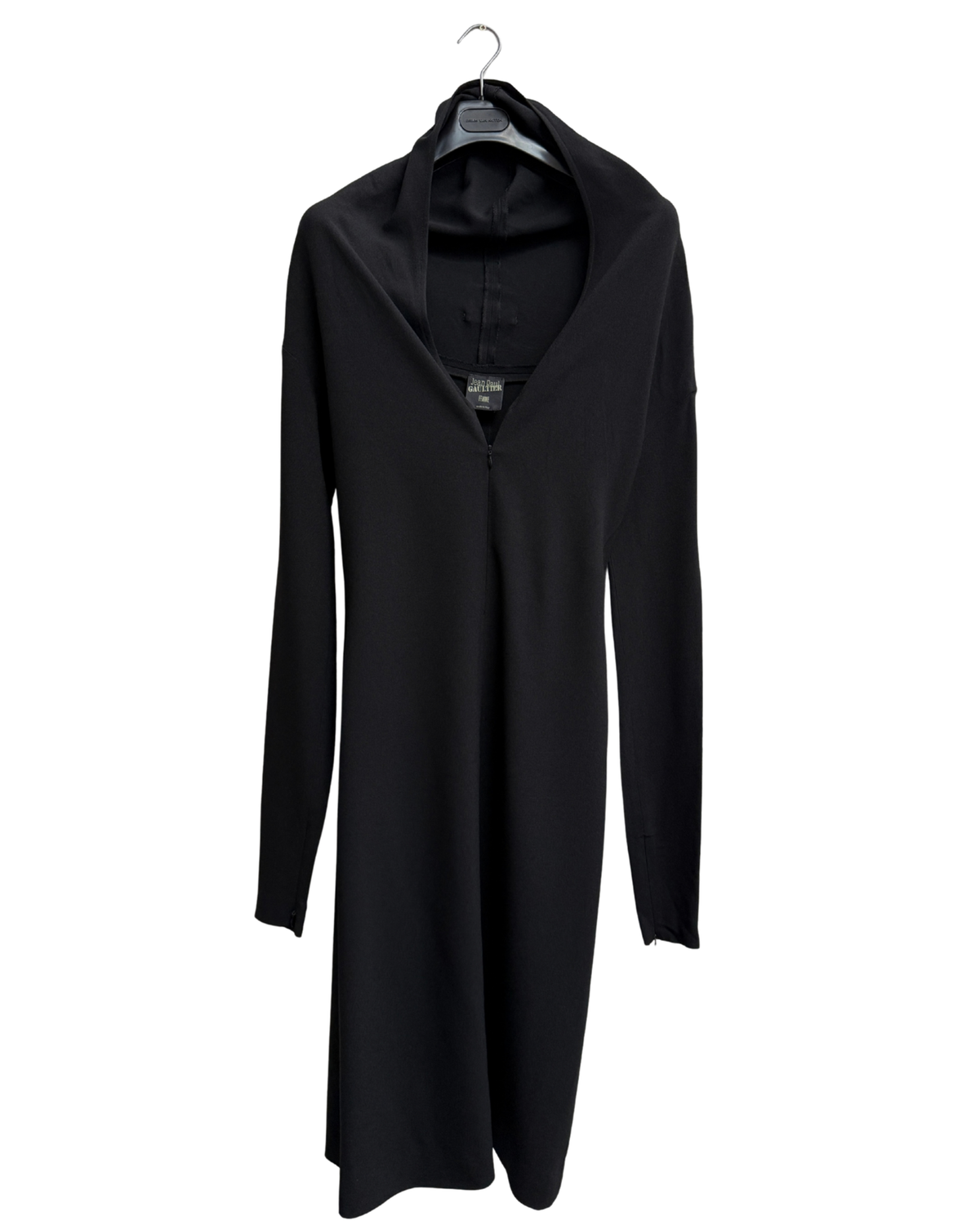 90’s Jean Paul Gaultier Femme hooded midi dress, made in Italy, FR 40