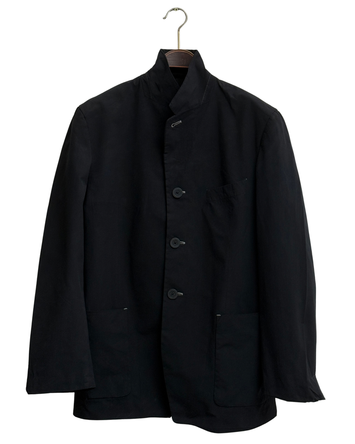 Dries Van Noten blazer, black cotton, made in Belgium, FR 48