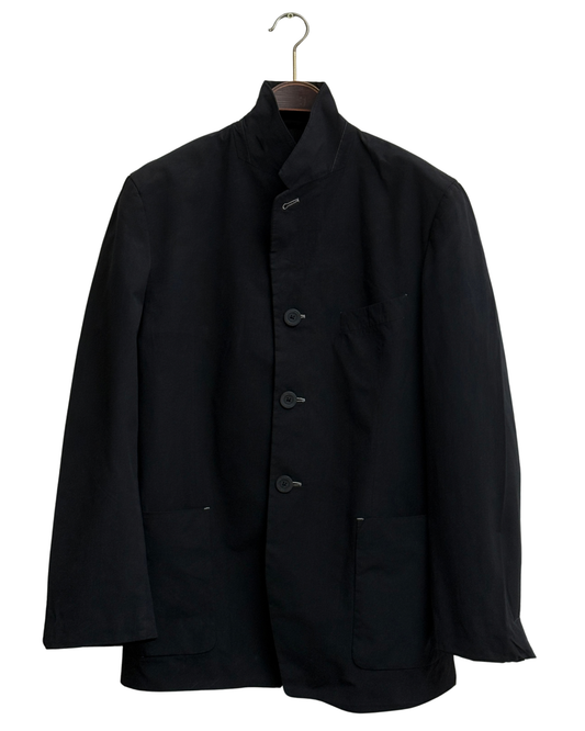 Dries Van Noten blazer, black cotton, made in Belgium, FR 48
