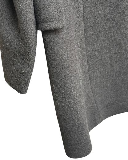 Dries van Noten black wool peacoat, mid 1990s size 40