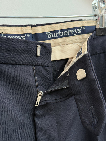 Burberrys vintage navy wool two-piece suit