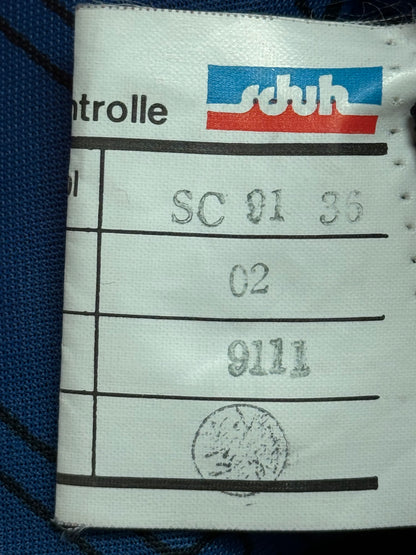 Schuh Vintage Racing Leather Jacket White Black Red 54 Men