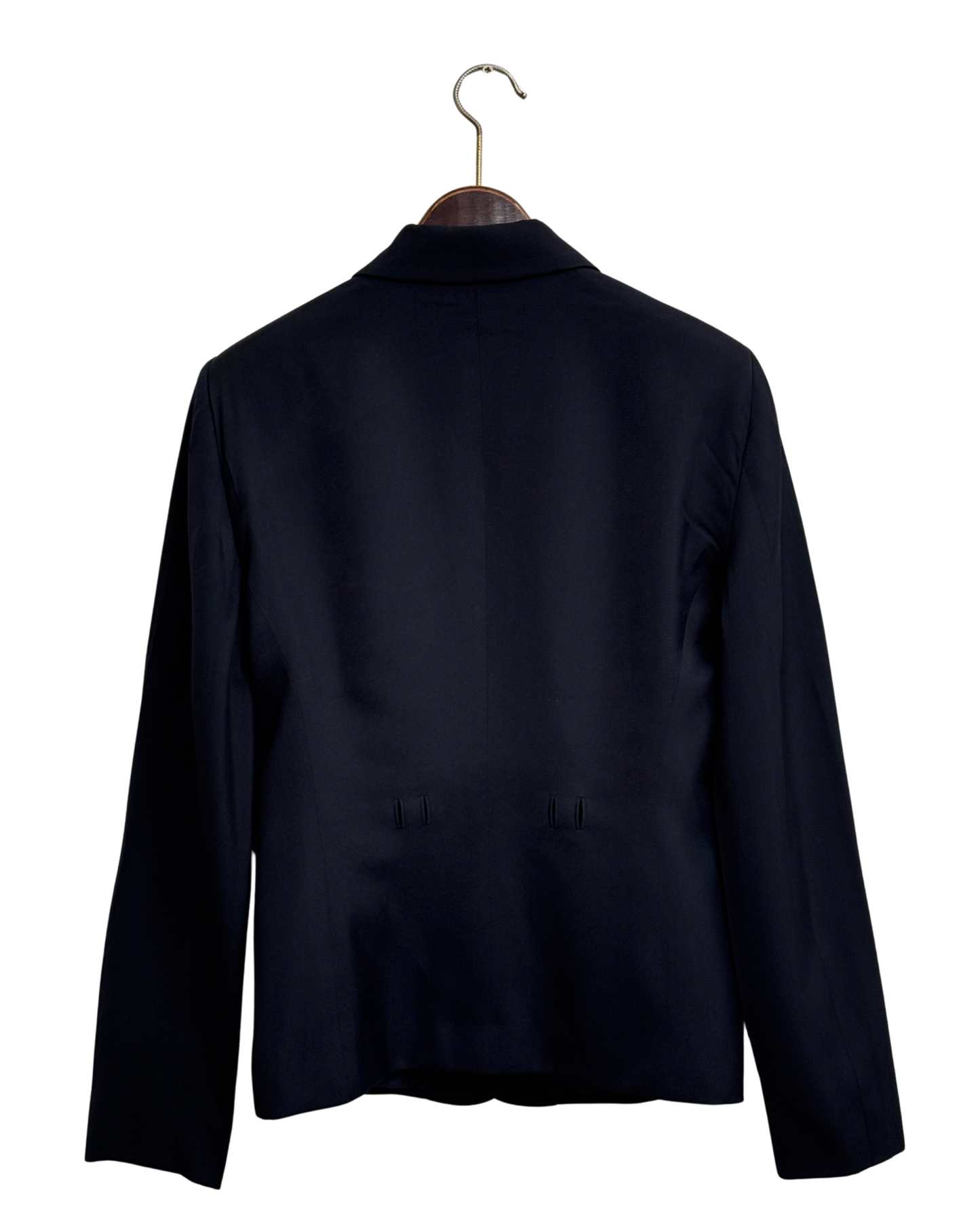 Gianni Versace Couture Vintage Mid 90s Navy Blazer Medusa Buttons Made in Italy Size 40