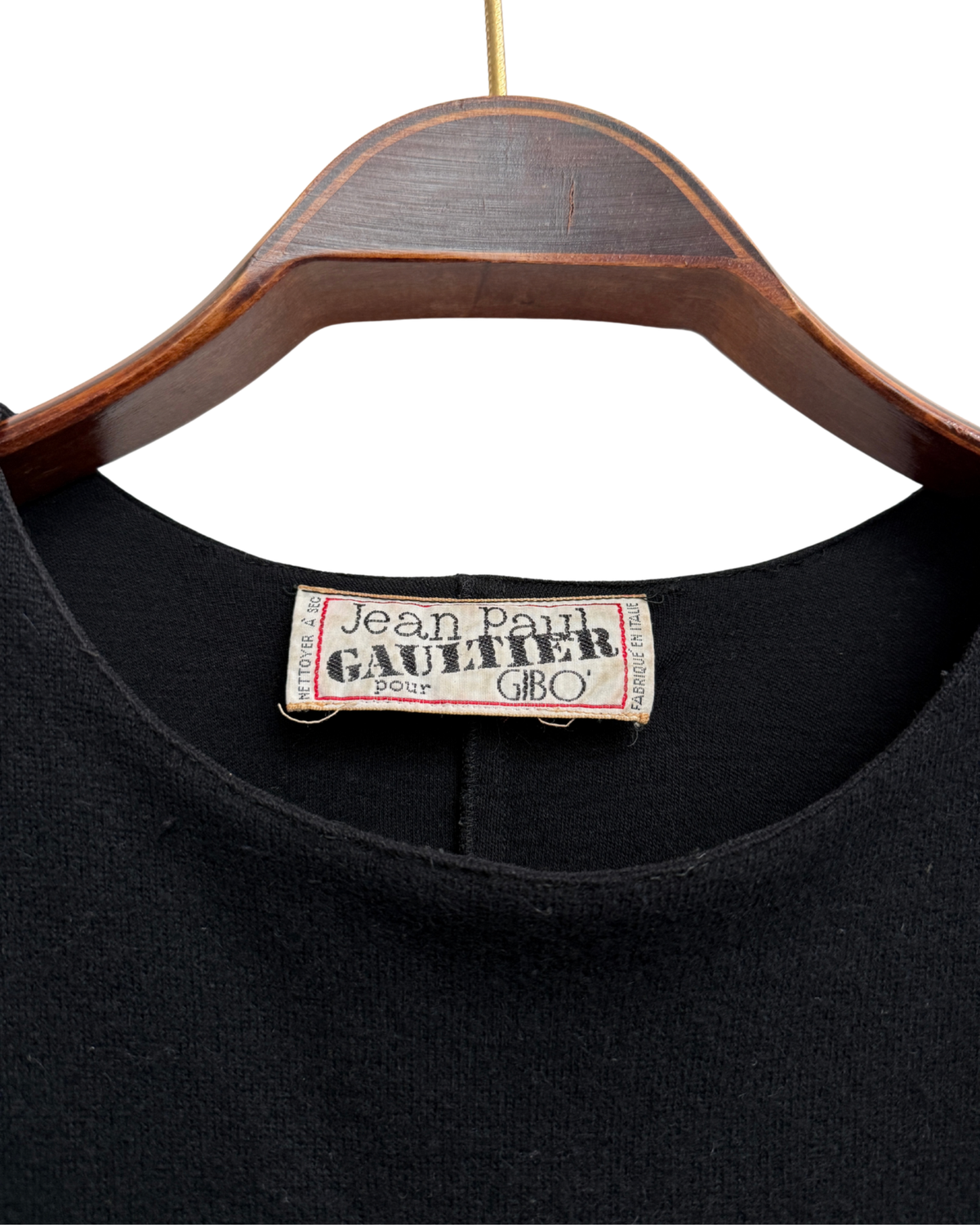 80’s Jean Paul Gaultier pour GIBO' layered wool dress, FR 42