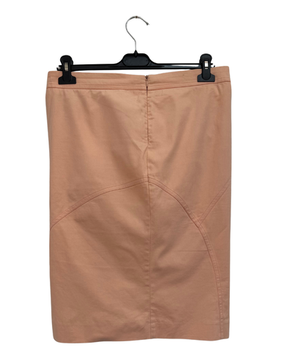 Only Thierry Mugler Peach Stretch Cotton Skirt Suit size 42