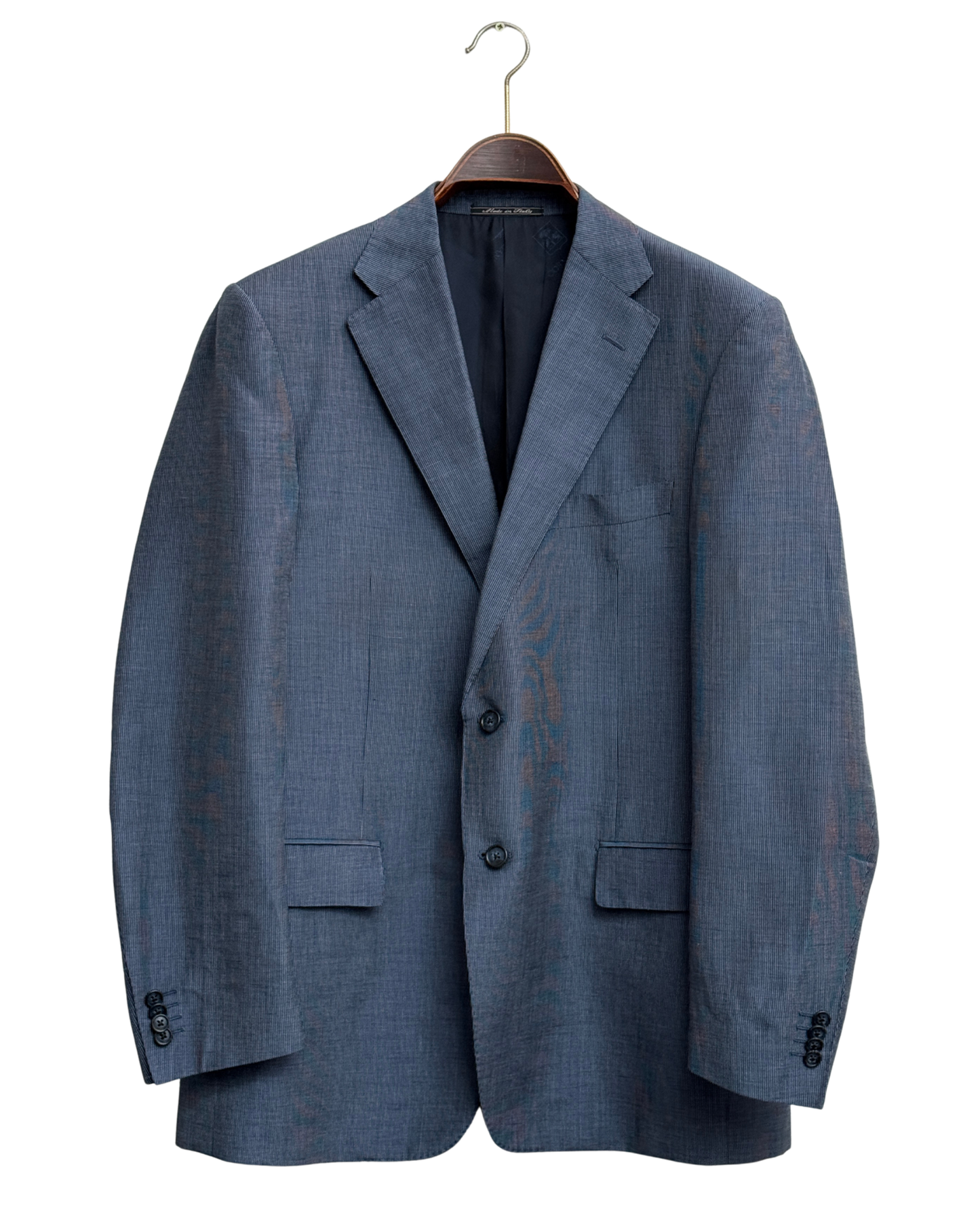 Corneliani Cornflower flax, wool and silk blazer size 52