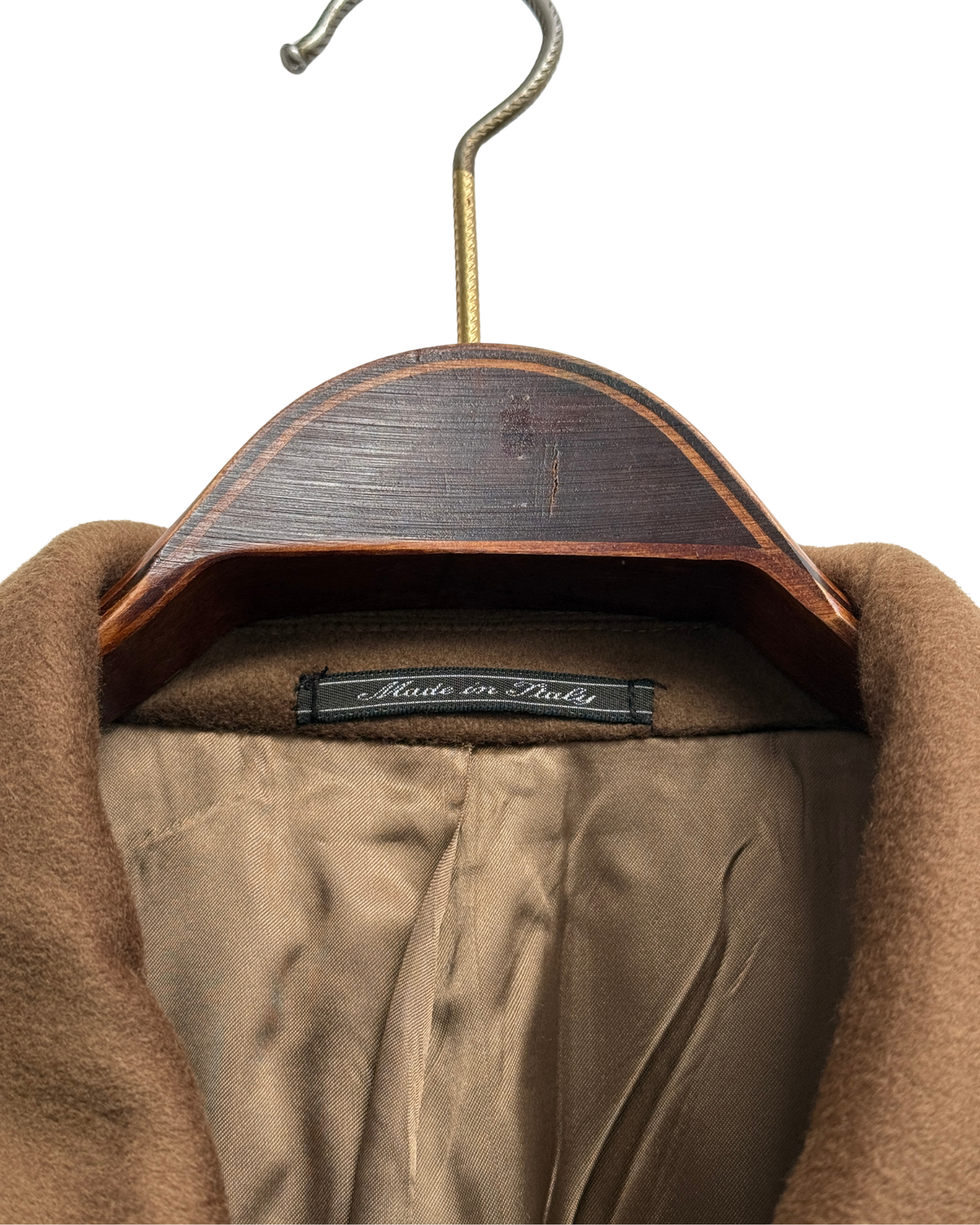 Corneliani Camel Extrafine Virgin Wool Overcoat, Men's IT 54
