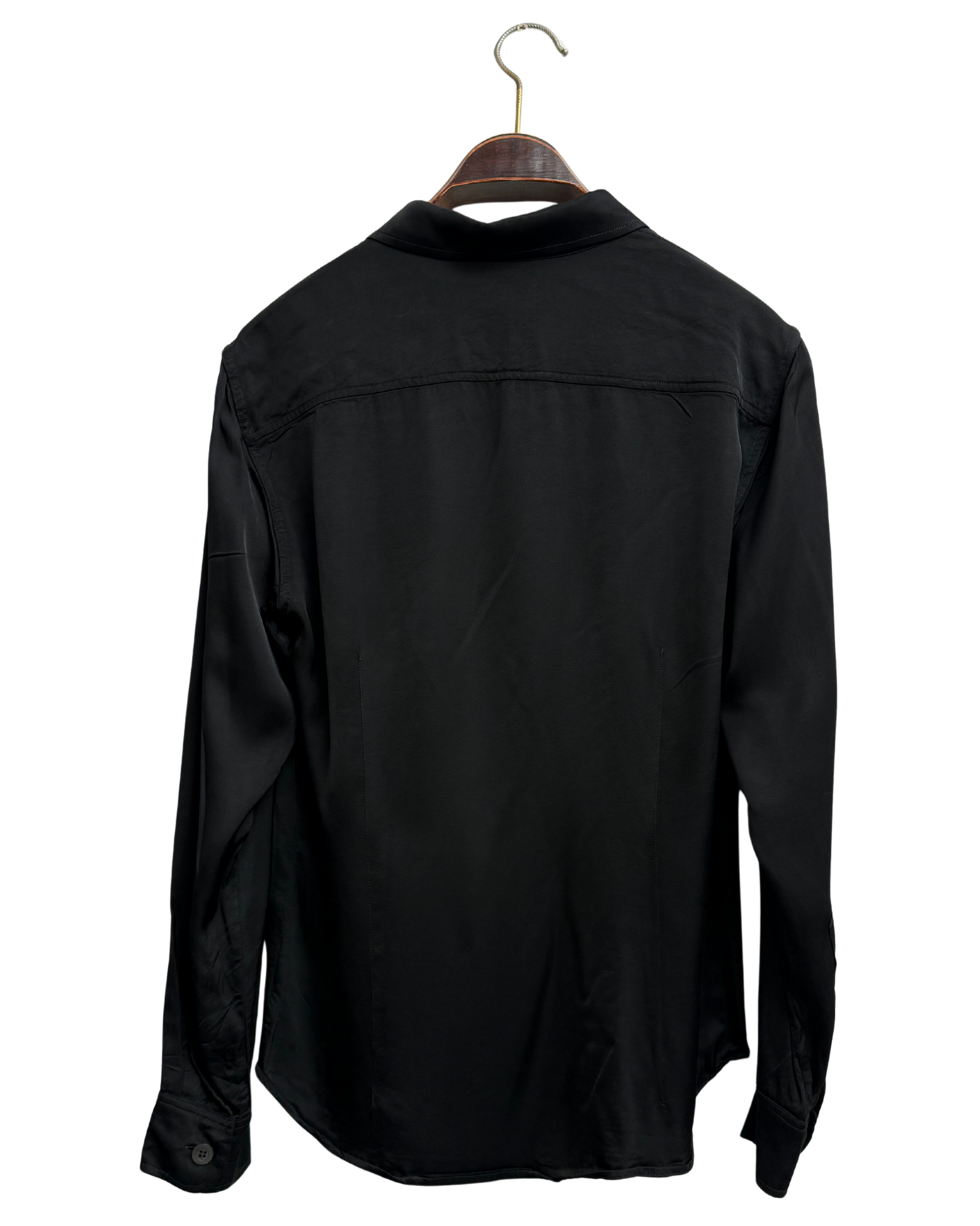 Dries Van Noten Black Viscose Camp Collar Shirt Size 34 (M)