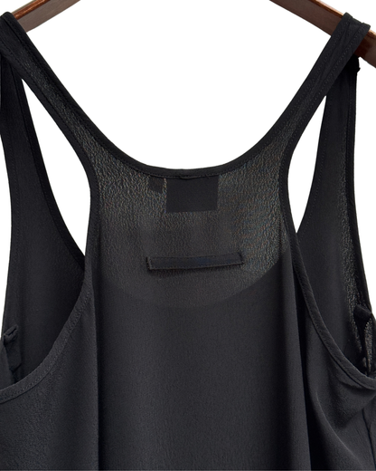 90’s Jean Paul Gaultier "Le Male" racerback slip dress with tiered ruffle hem, FR 38