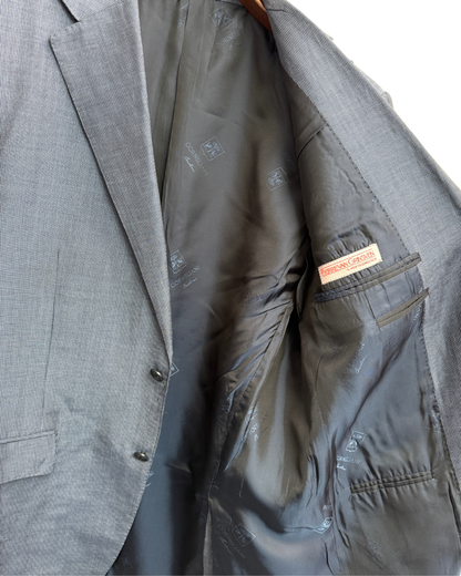 Corneliani Cornflower flax, wool and silk blazer size 52