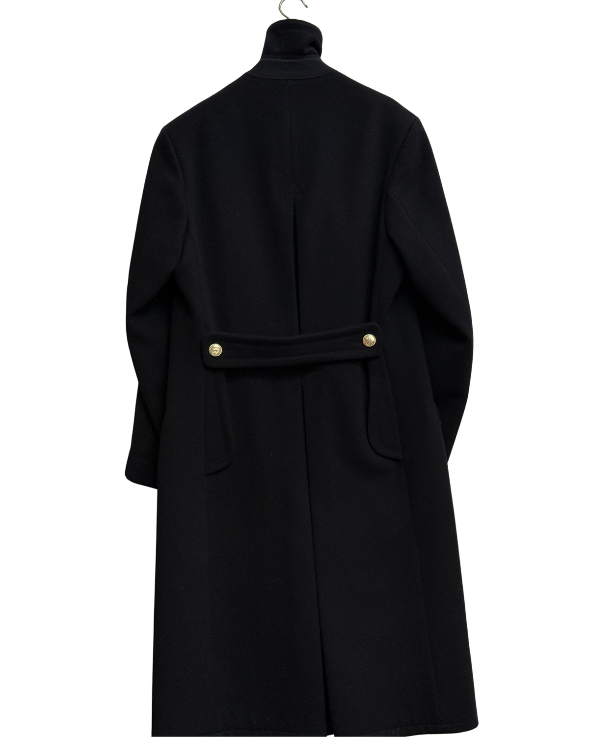 Koninklijke Marine vintage 1986 black wool double-breasted officers coat size L