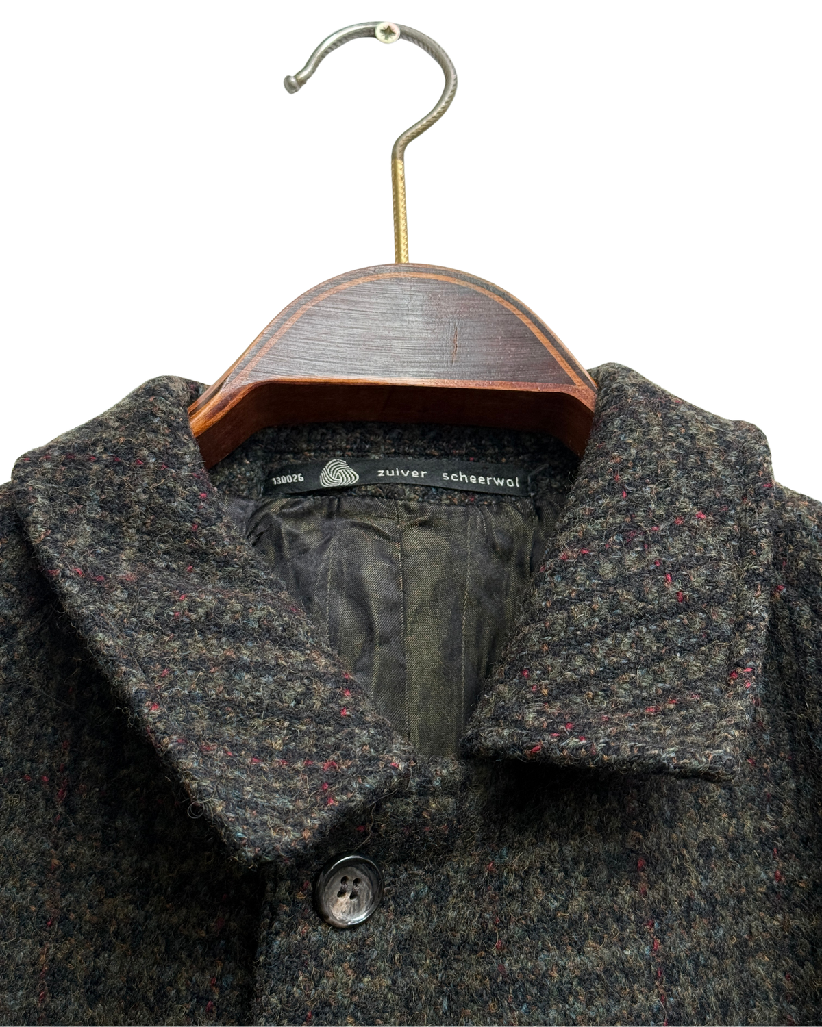 Wenting Vintage Riverdale Tweed Overcoat Batwing Est. 56 Men