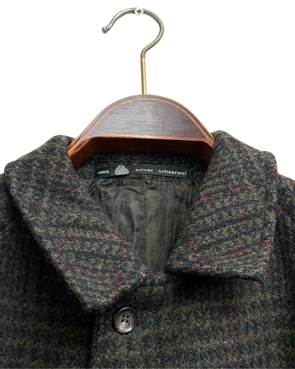 Wenting Vintage Riverdale Tweed Overcoat Batwing Est. 56 Men