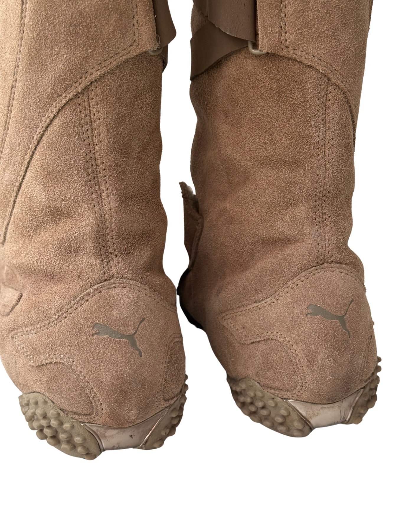 Puma Mostro Alto Knee-High Boots, Camel Suede, EU 41