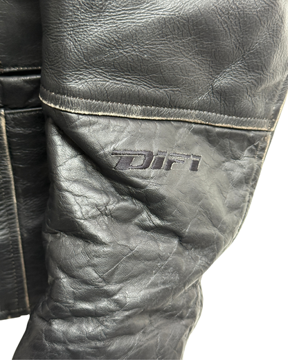Difi Nevada Vintage Leather Biker Jacket 56 Men