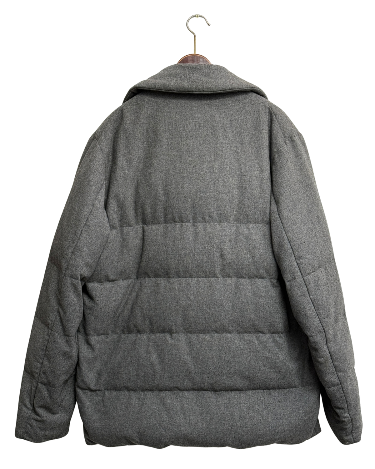 Dries van Noten grey wool down-filled peacoat, Fall 2009