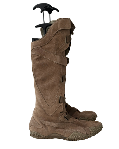 Puma Mostro Alto Knee-High Boots, Camel Suede, EU 41