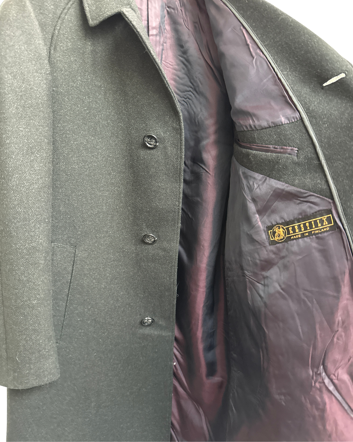 Kestilä Vintage Wool Overcoat 52 Men