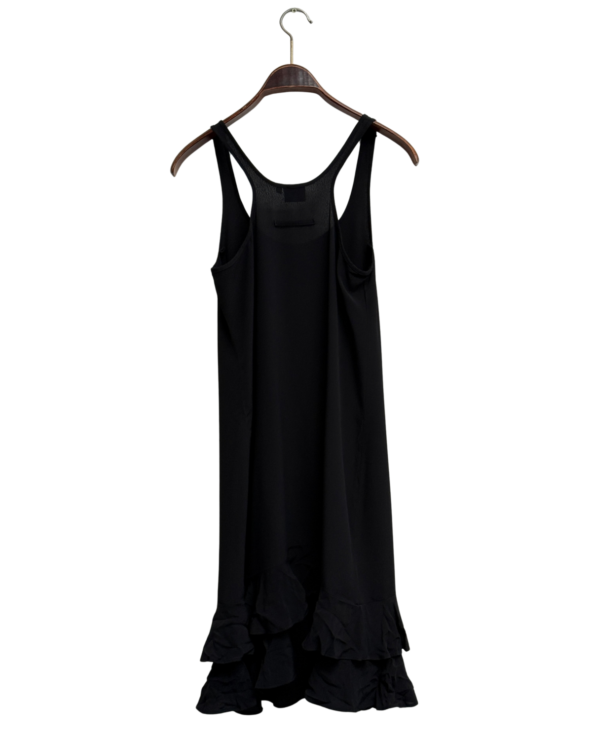 90’s Jean Paul Gaultier "Le Male" racerback slip dress with tiered ruffle hem, FR 38