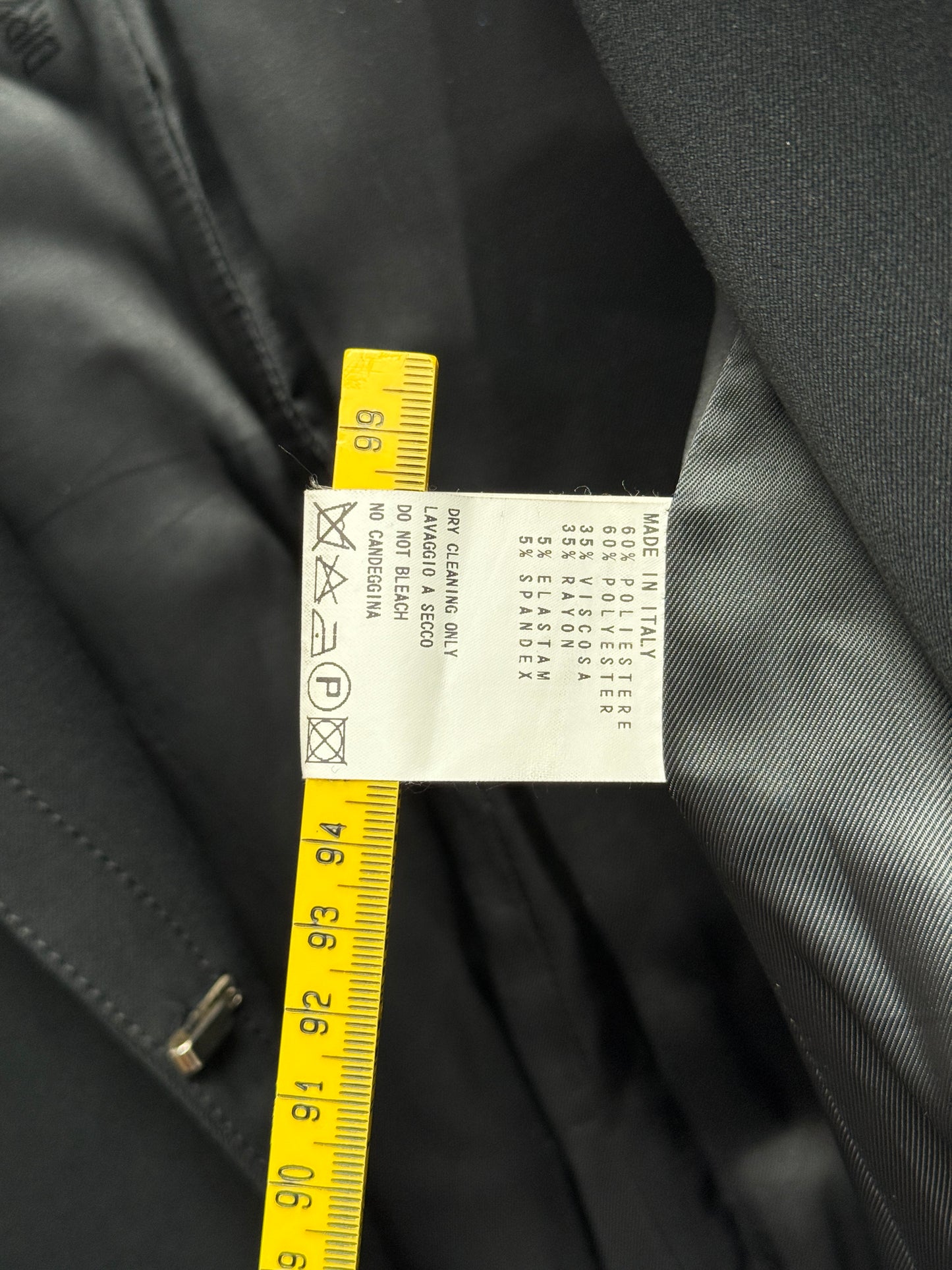 Dirk Bikkembergs Black Tailored Blazer Late 1990s to Early 2000s Size 42 IT