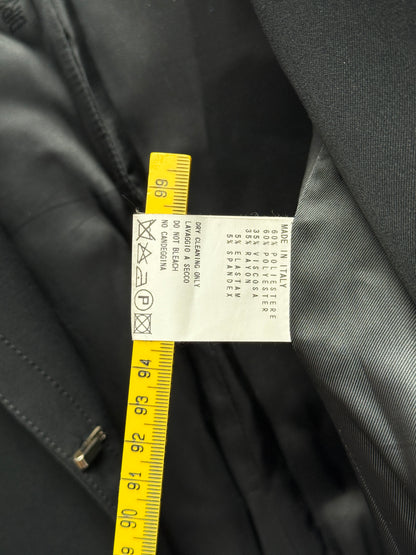 Dirk Bikkembergs Black Tailored Blazer Late 1990s to Early 2000s Size 42 IT