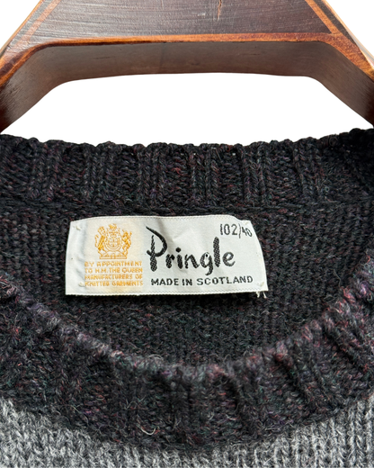 Pringle of Scotland Pure Wool Harlequin Diamond Knit Sweater, IT 50, Men