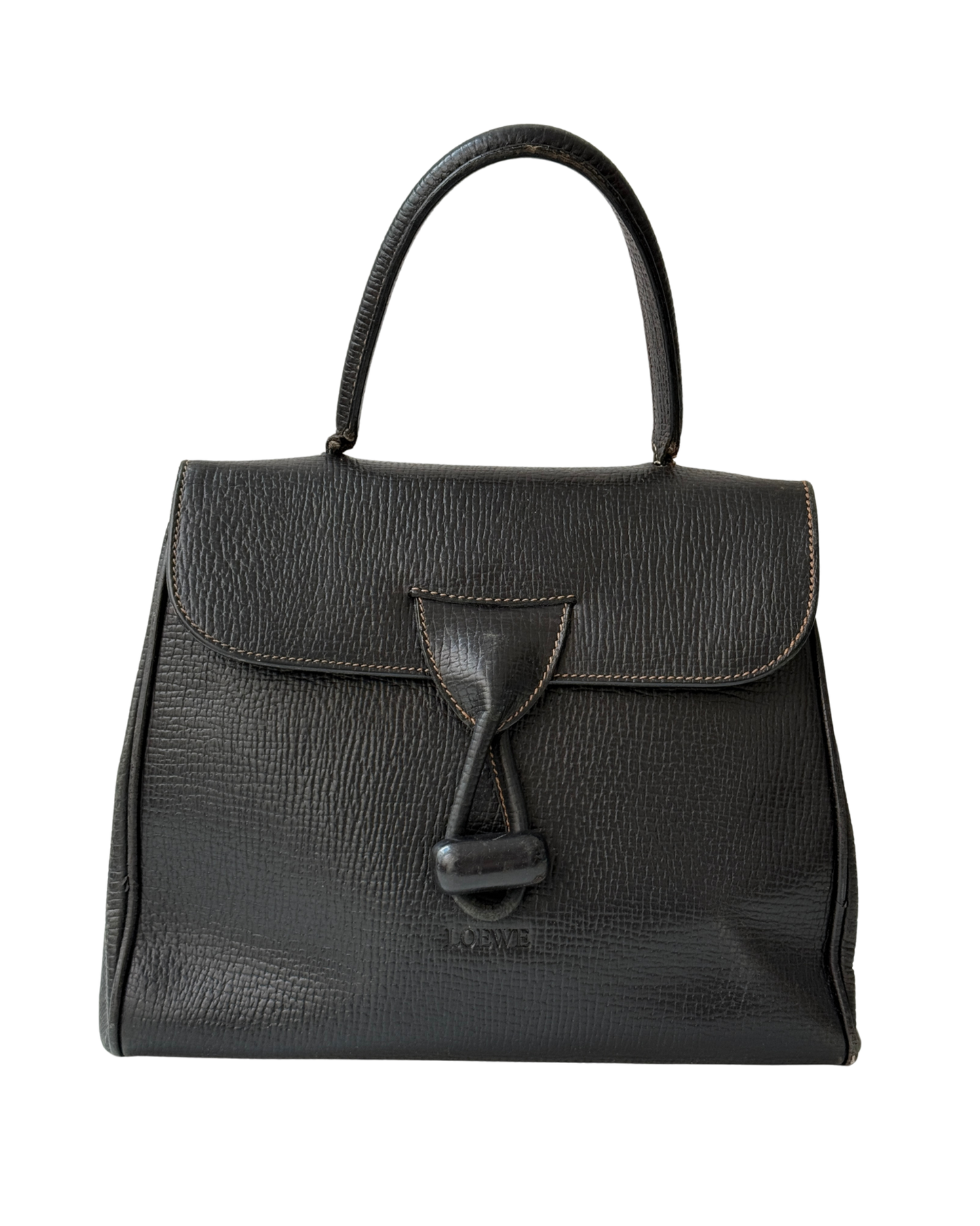 Loewe Twisted Knot Top Handle Bag Black