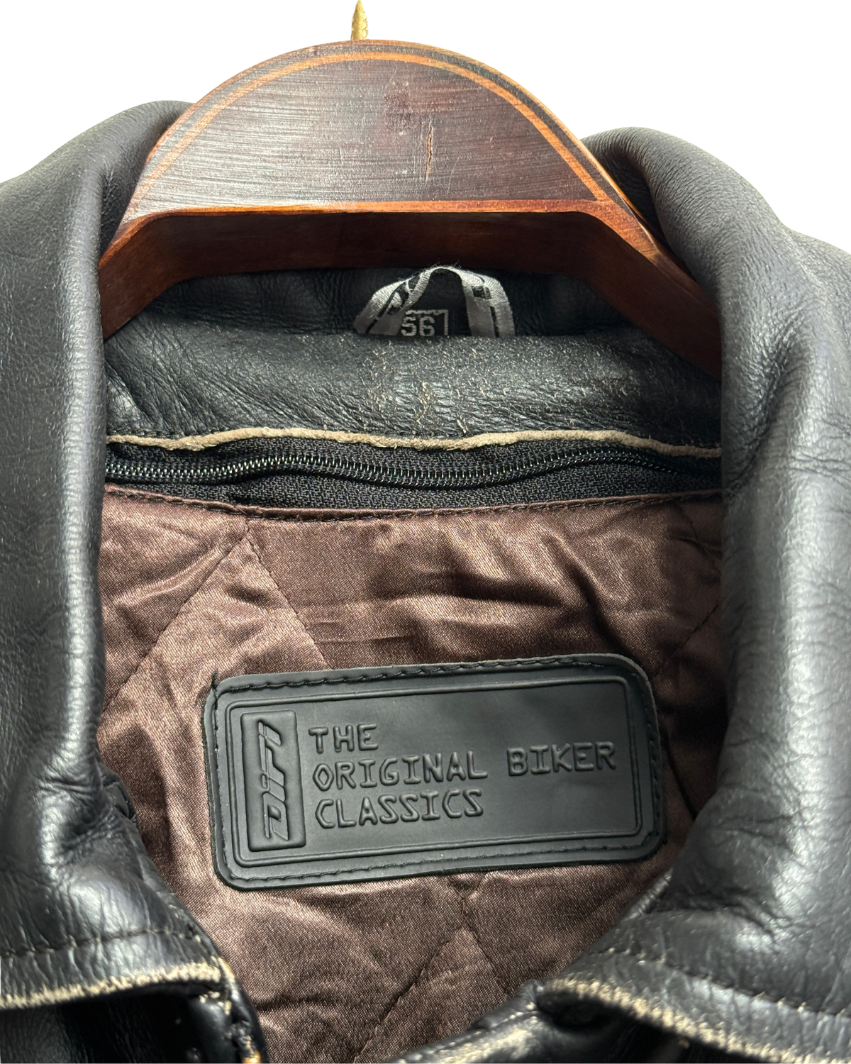 Difi Nevada Vintage Leather Biker Jacket 56 Men