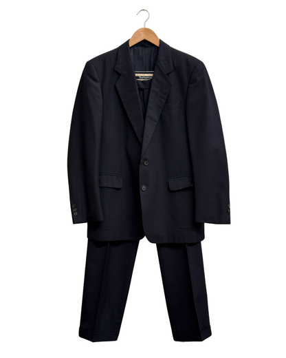 Burberrys vintage navy wool two-piece suit