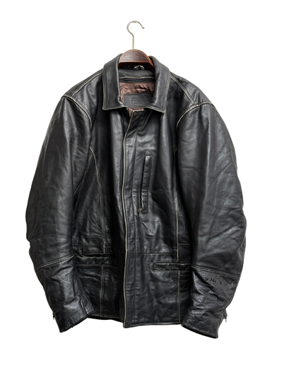 Difi Nevada Vintage Leather Biker Jacket 56 Men