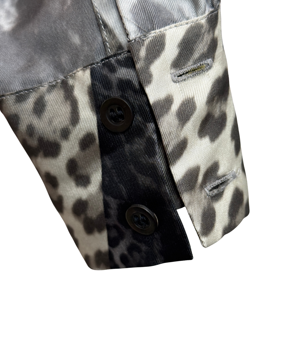 Dries Van Noten Archive Silk Leopard Patchwork Blouse