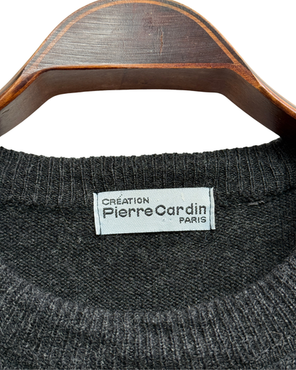 Pierre Cardin Cable Knit Colour Block Sweater L Men