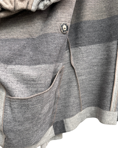 Marithé + François Girbaud "Cravatatakiller" Patchwork Wool Jacket, IT 42, Women