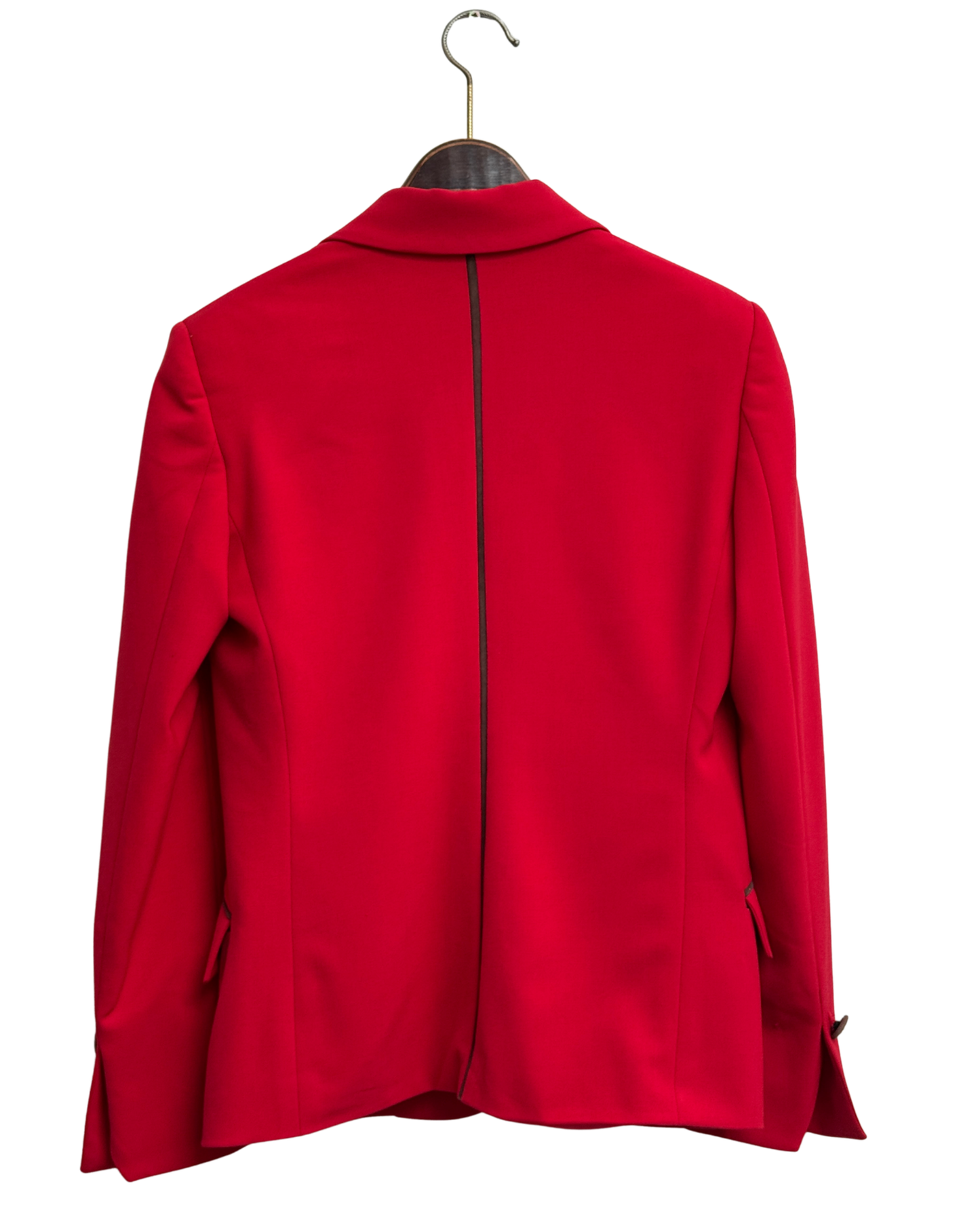Gianni Versace Couture Vintage Early 90s Red Blazer Medusa Buttons Made in Italy Size 38