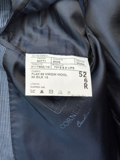 Corneliani Cornflower flax, wool and silk blazer size 52