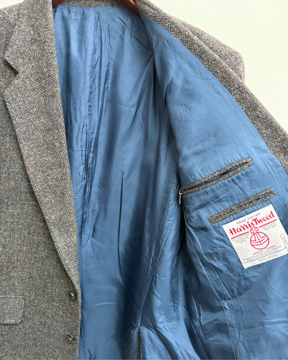 Harris Tweed Grey Wool Blazer 54 Men