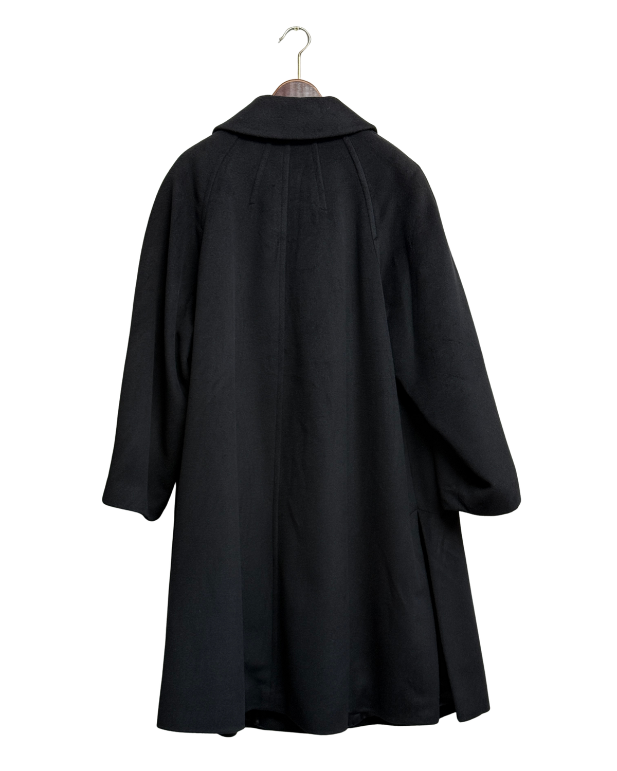 Franz Sauer Köln Cashmere Angora Double Breasted Overcoat Women XL