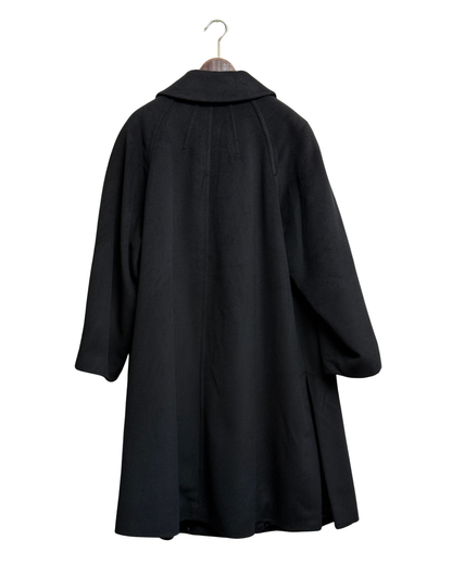 Franz Sauer Köln Cashmere Angora Double Breasted Overcoat Women XL