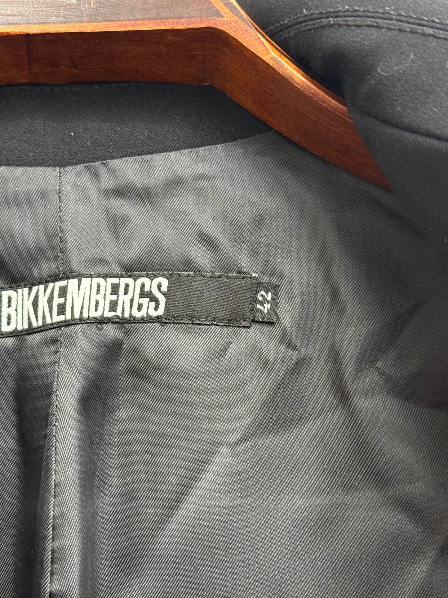 Dirk Bikkembergs Black Tailored Blazer Late 1990s to Early 2000s Size 42 IT
