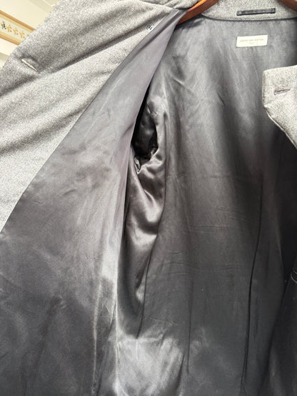 Dries van Noten grey wool down-filled peacoat, Fall 2009