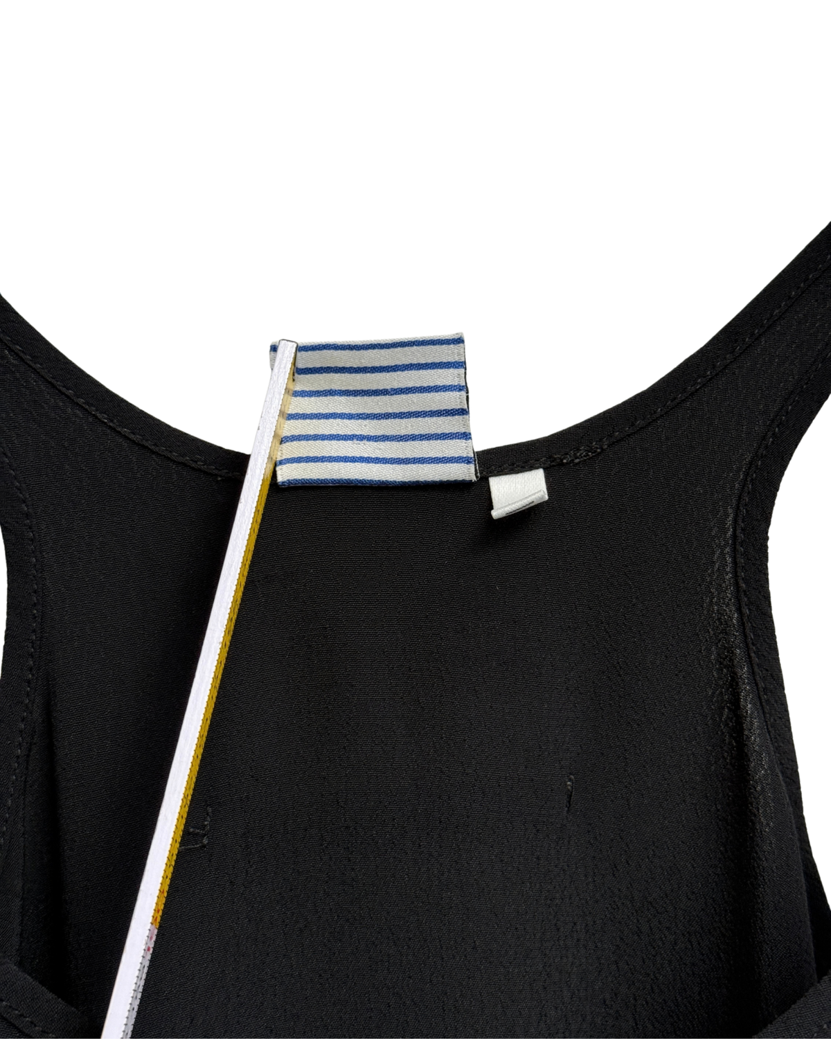 90’s Jean Paul Gaultier "Le Male" racerback slip dress with tiered ruffle hem, FR 38