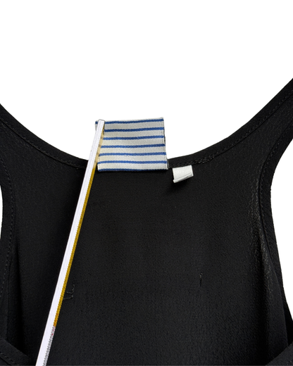 90’s Jean Paul Gaultier "Le Male" racerback slip dress with tiered ruffle hem, FR 38