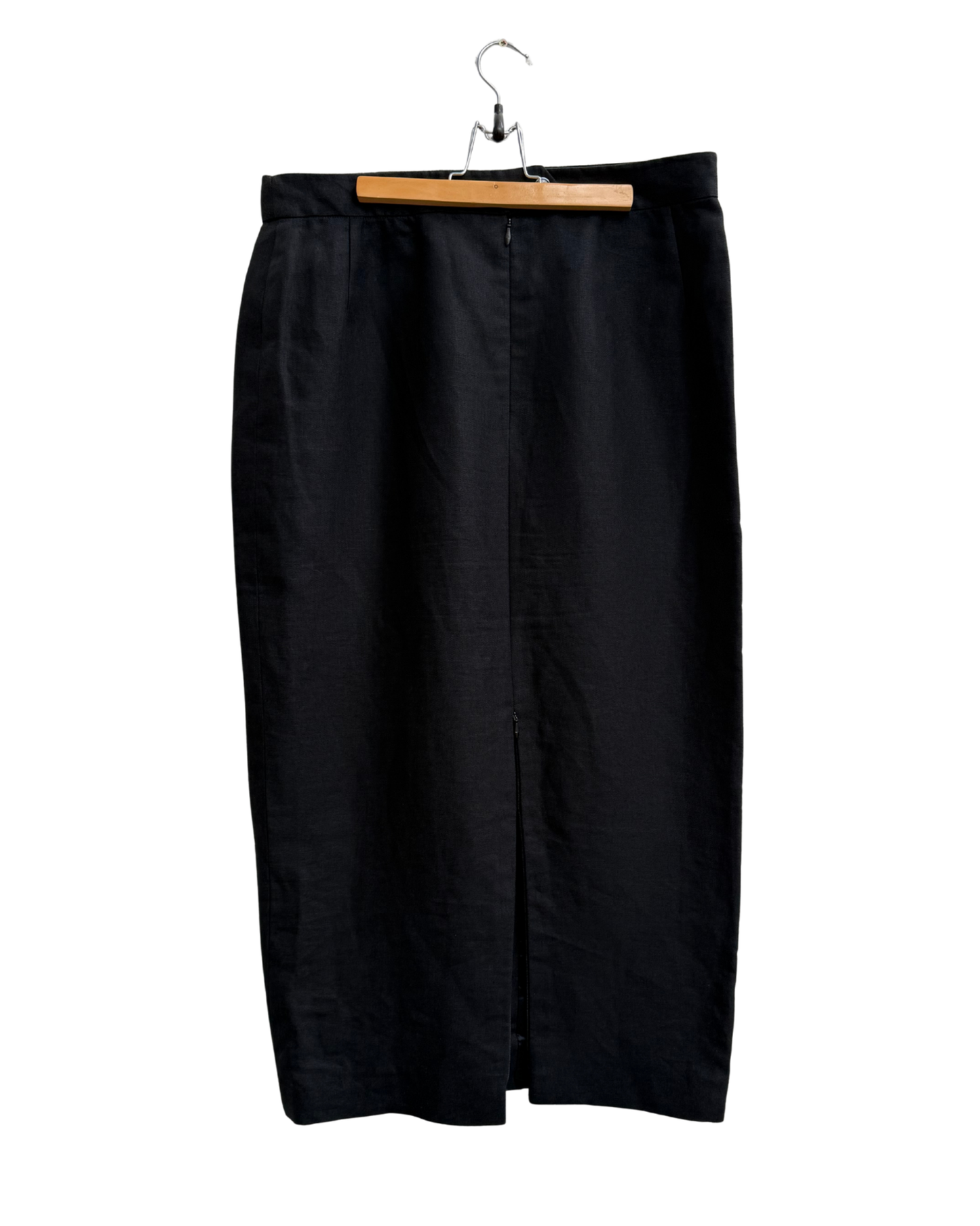 Pauw Amsterdam Black Linen Pencil Skirt Size 42