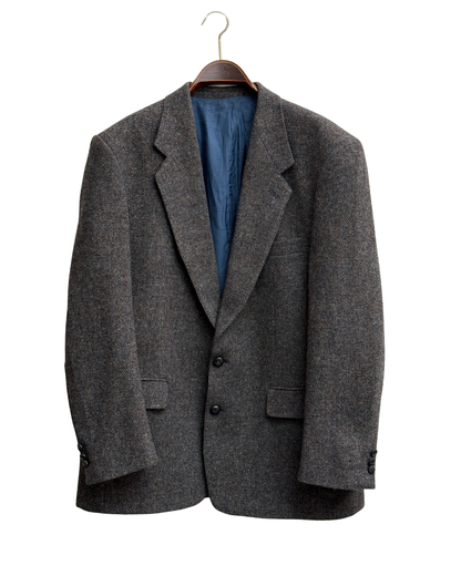 Harris Tweed Grey Wool Blazer 54 Men