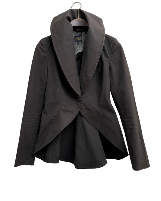 PAUW Amsterdam Brown Sculptural Blazer Size 40