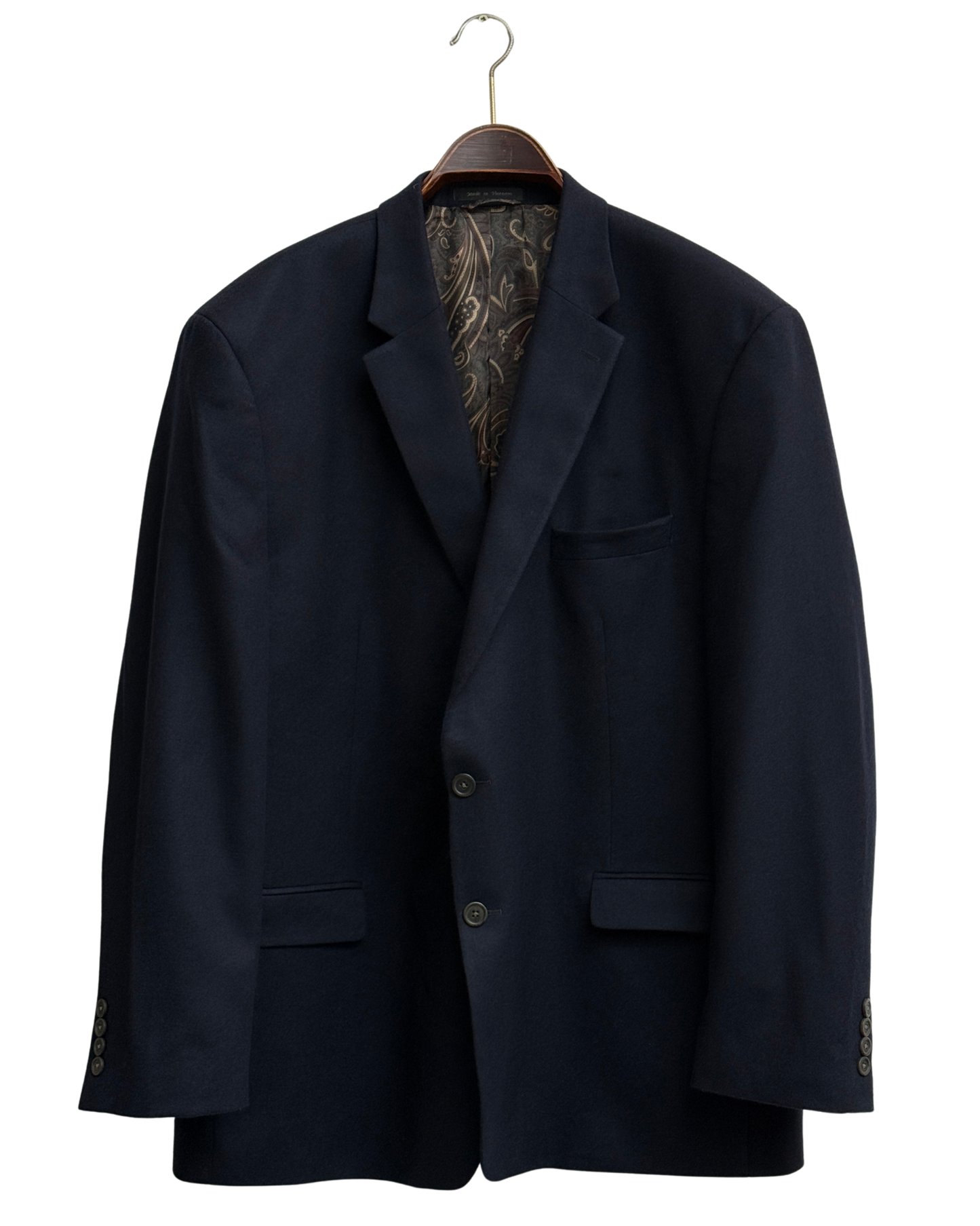 Lauren Ralph Lauren Navy Wool Cashmere Blazer size 54