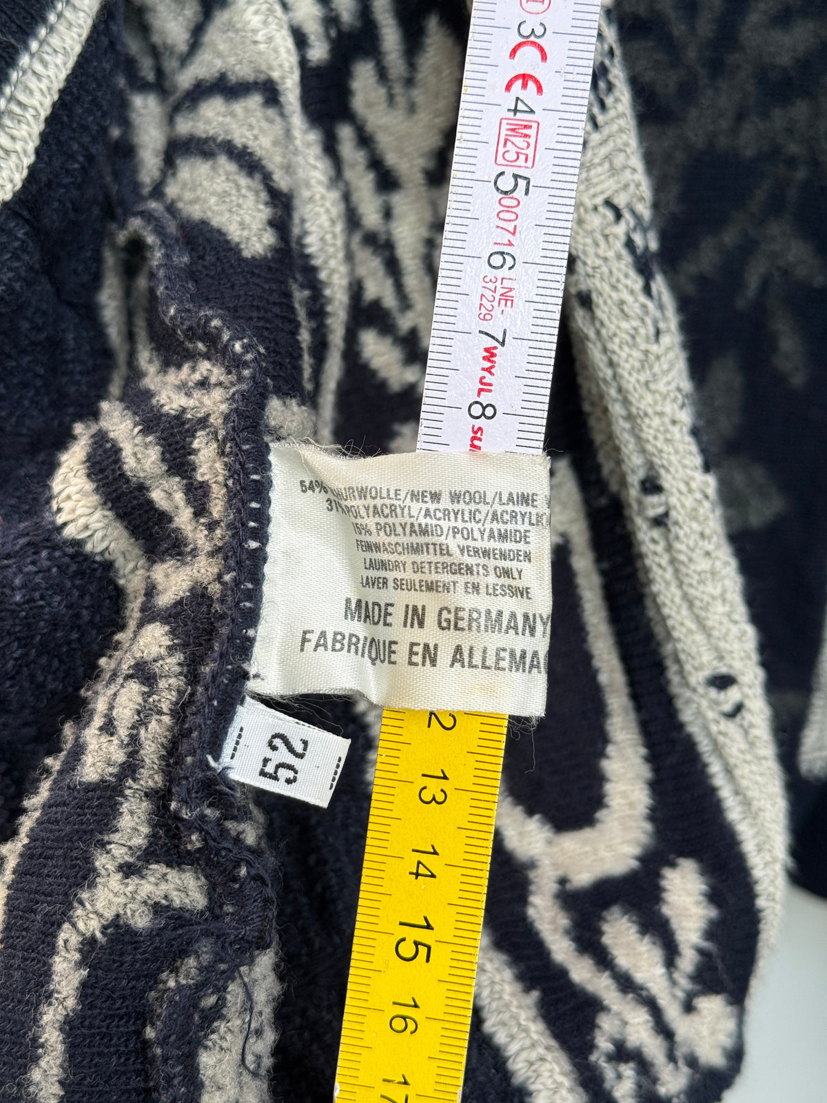 Carlo Colucci Patchwork Knit Cardigan size 54